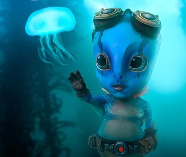 Abe Sapien Illustration artwork